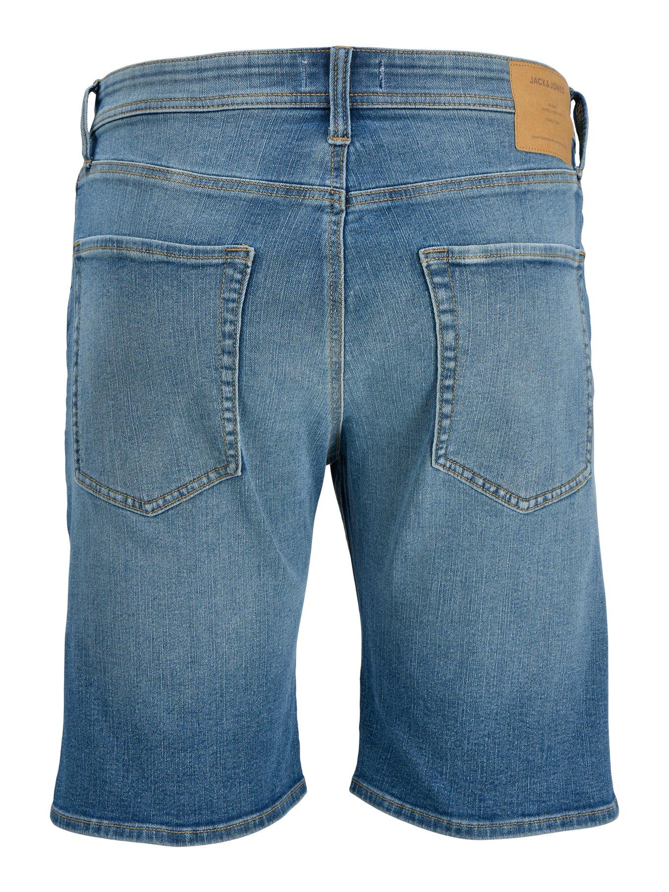 Image 6 of 7 of Jack & Jones Plus Rick Original Denim Shorts - Blue