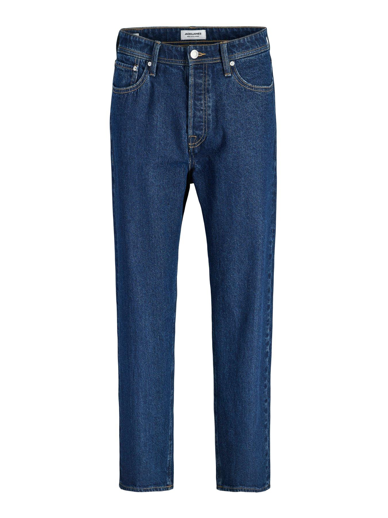 Image 6 of 6 of Jack & Jones Plus Chris Original 637 Straight Fit Jeans - Blue