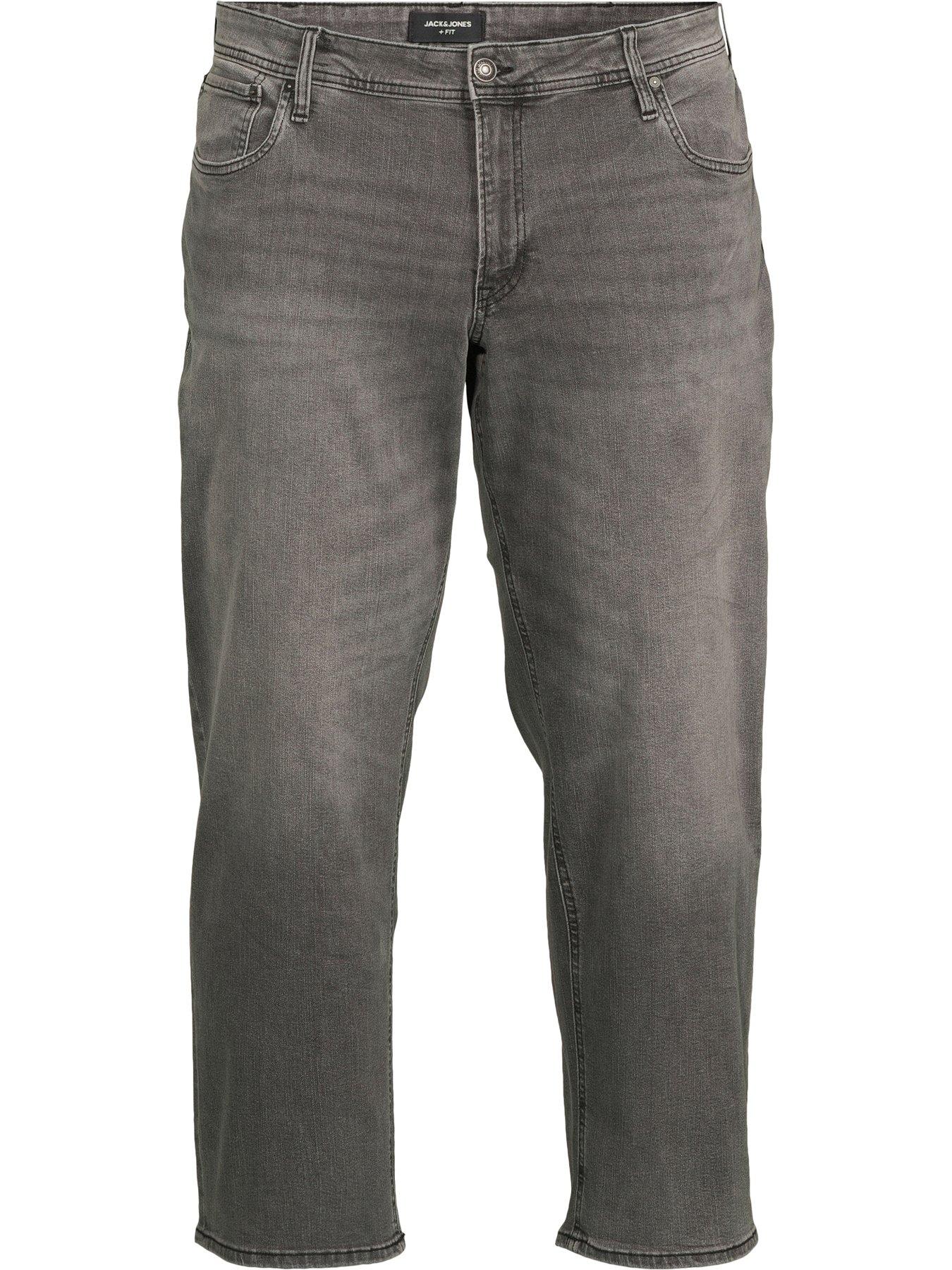 Image 5 of 5 of Jack & Jones Plus Mike Original 349 Tapered Fit Jeans - Grey