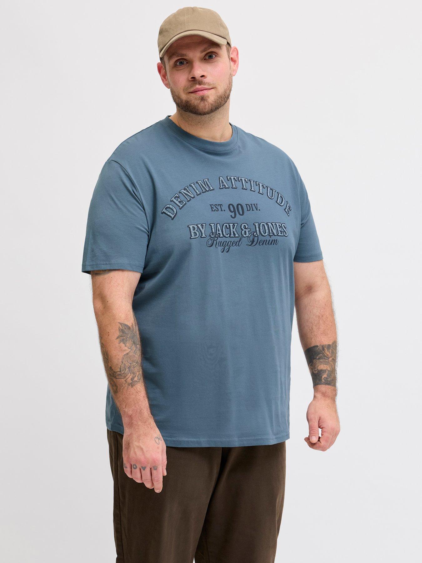 jack-jones-plus-denver-graphic-t-shirt-bluefront