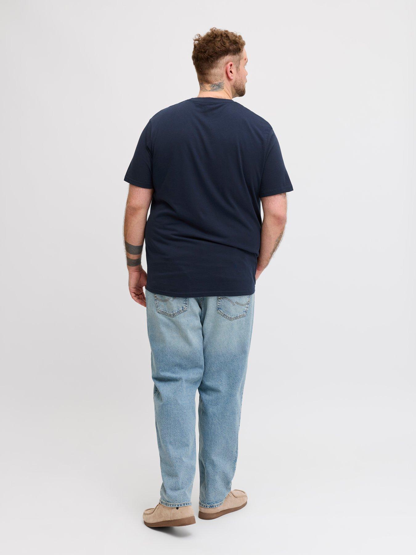jack-jones-plus-denver-graphic-t-shirt-navystillFront