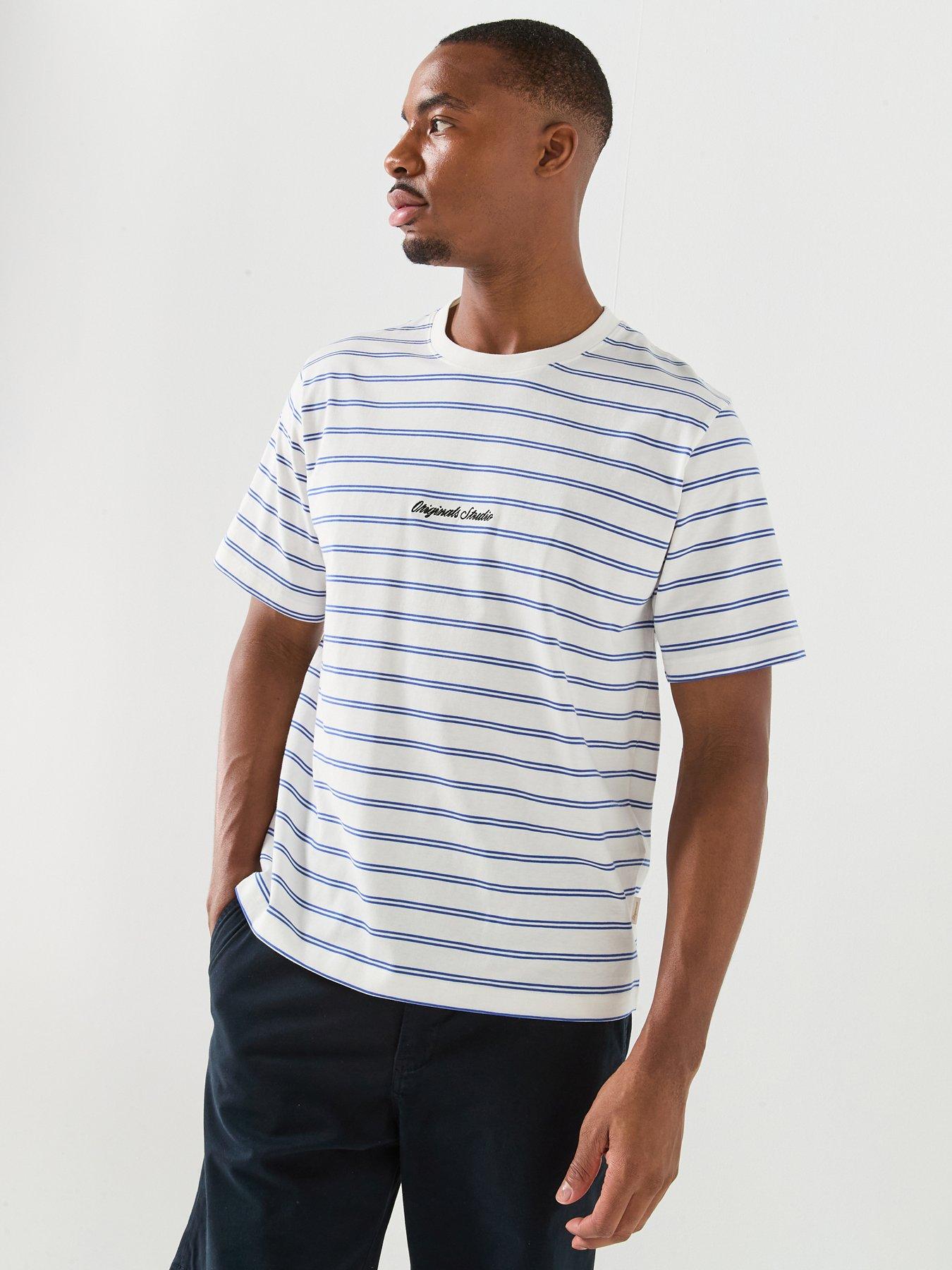 Jack & Jones Stripe T-Shirt - Blue