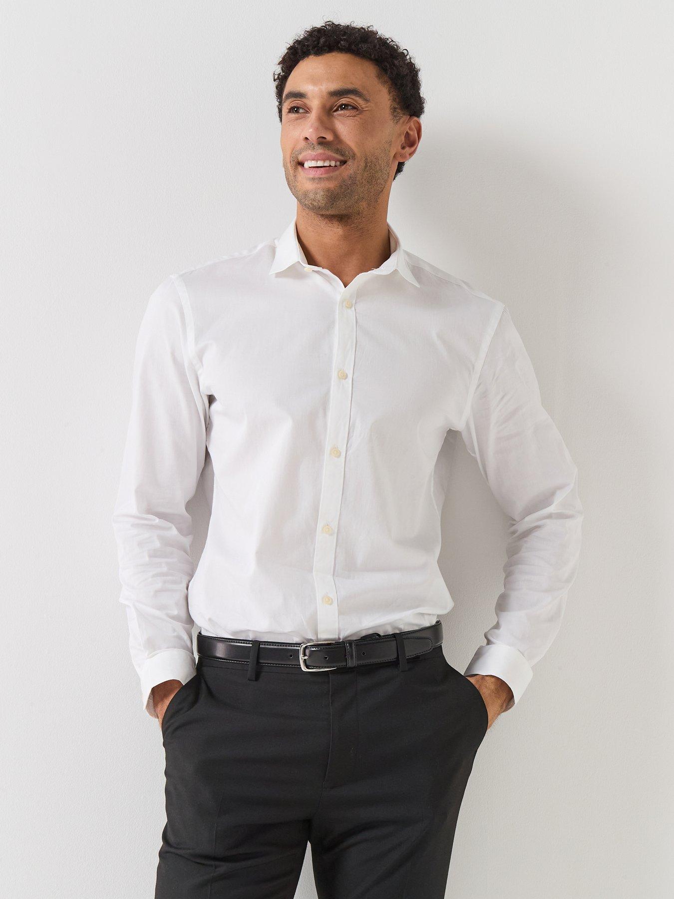 Jack & Jones Premium Cardiff Long Sleeve Formal Shirt - White