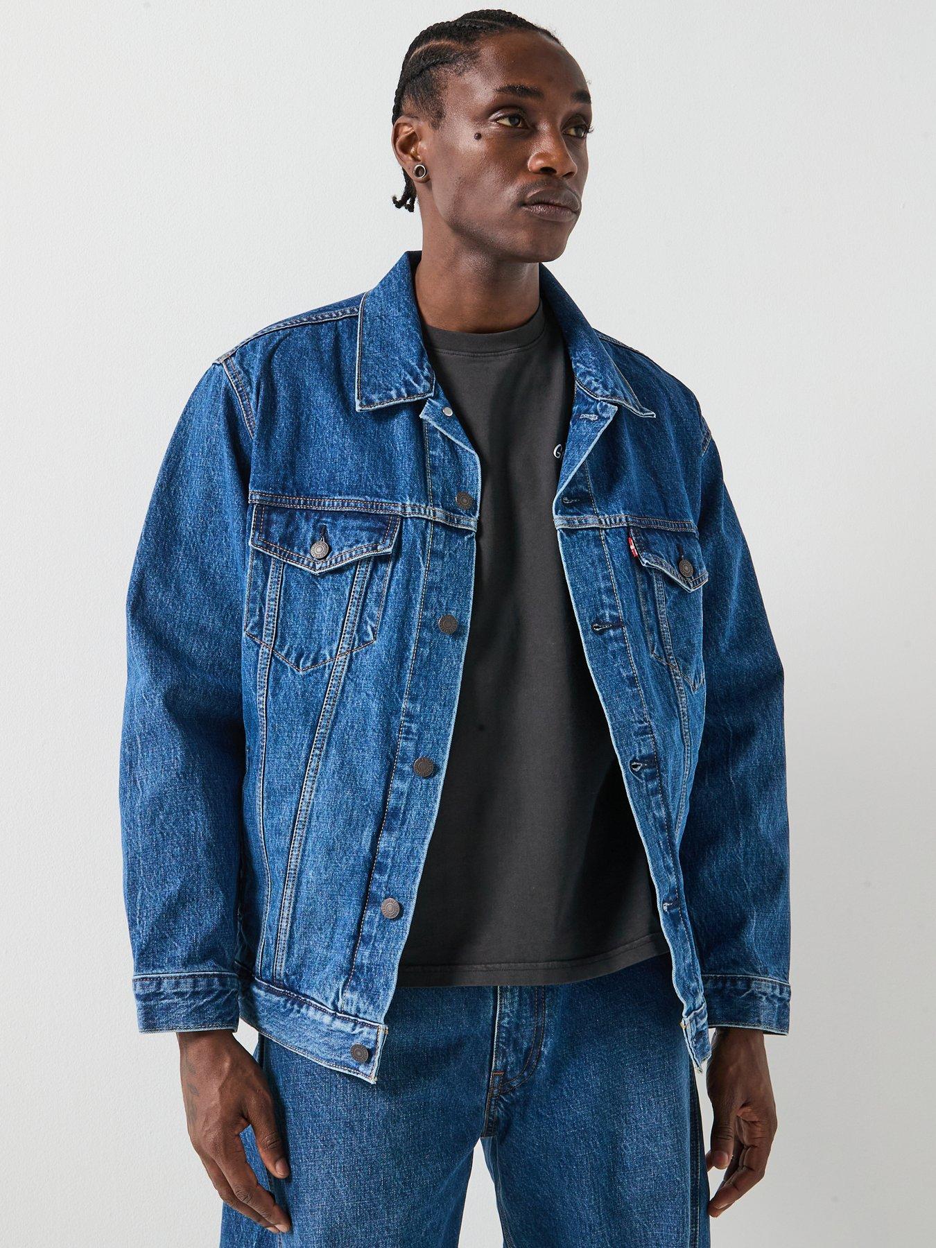 Image 1 of 6 of Levi's Relaxed Fit Denim Trucker Jacket - Blue