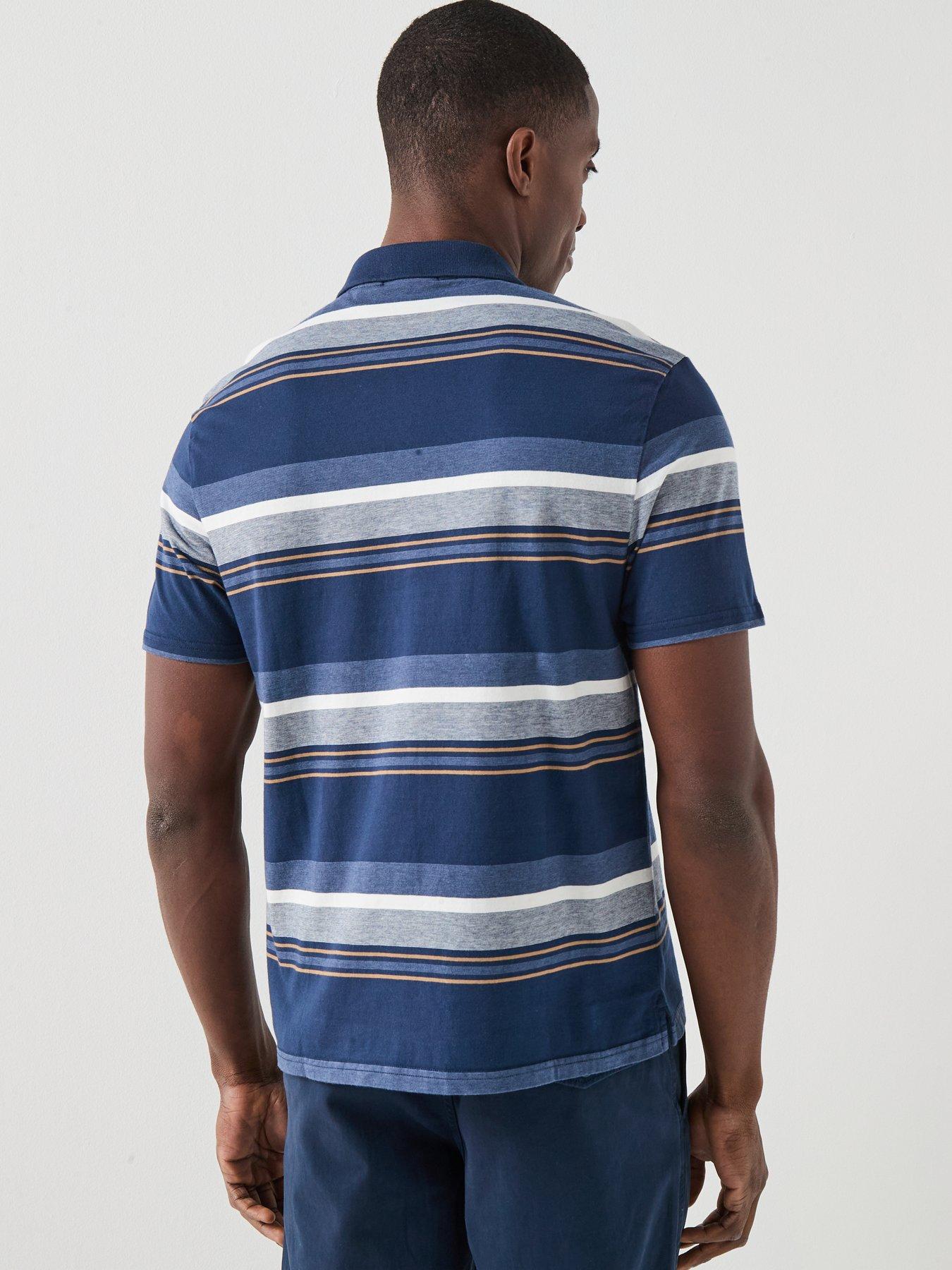 levis-authentic-striped-polo-shirt-navystillFront
