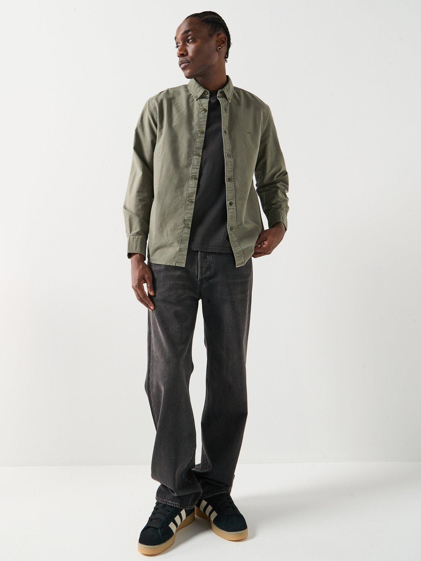 Image 3 of 6 of Levi's Authentic Long Sleeve Button Down Shirt - Khaki