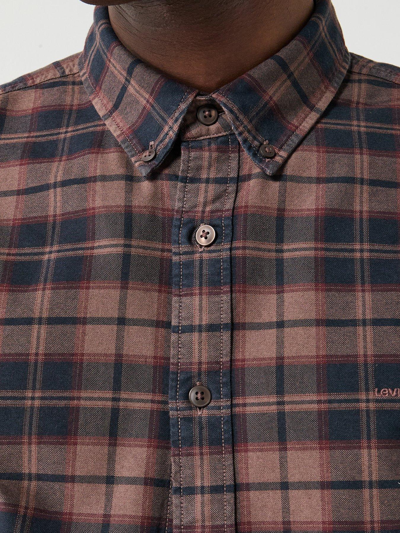 Image 4 of 6 of Levi's Authentic Button Down Long Sleeve Shirt - Brown