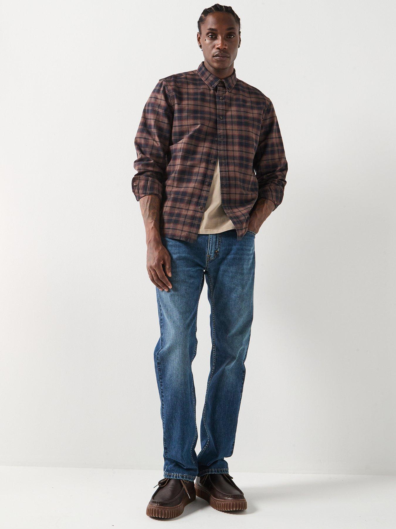 Image 6 of 6 of Levi's Authentic Button Down Long Sleeve Shirt - Brown