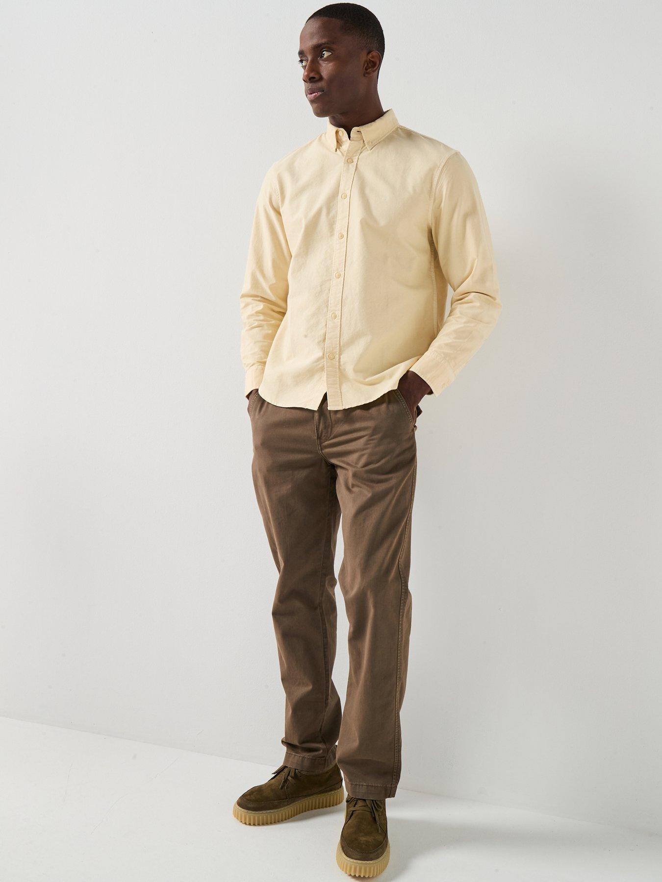 levis-authentic-button-down-long-sleeve-shirt-yellowback