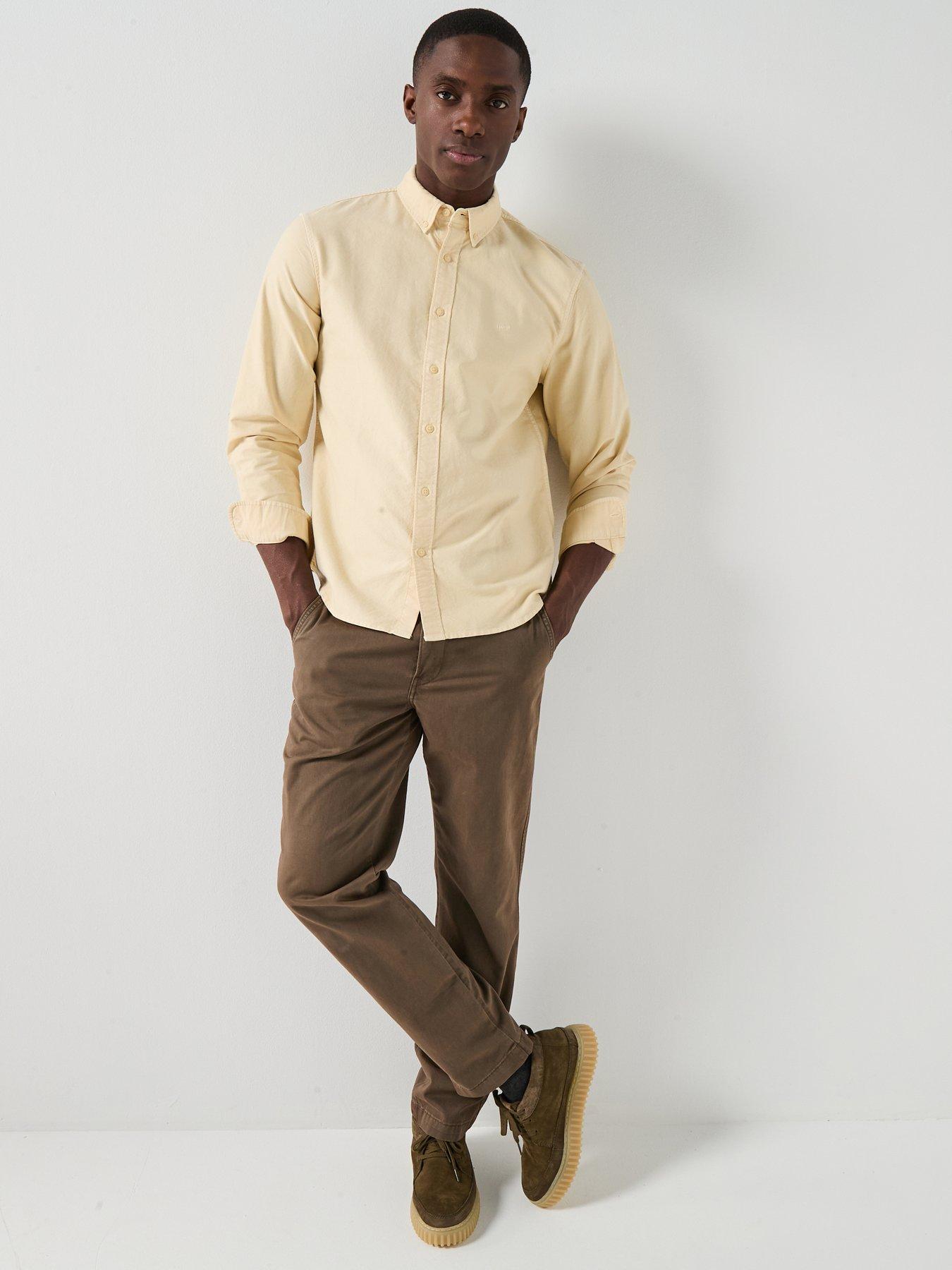 levis-authentic-button-down-long-sleeve-shirt-yellowdetail