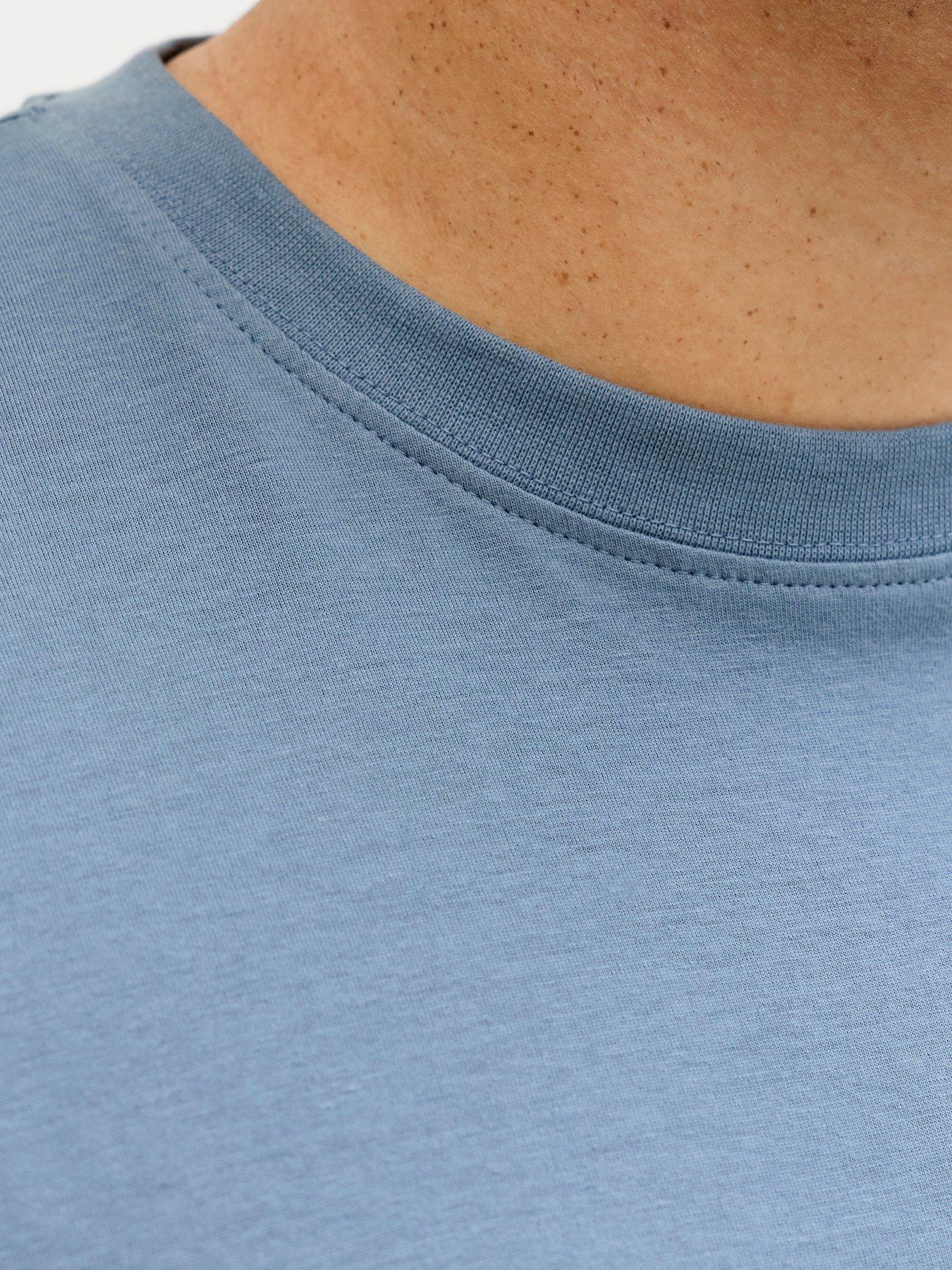 Image 5 of 7 of Jack & Jones Plus Graphic Short Sleeve T-Shirt - Blue