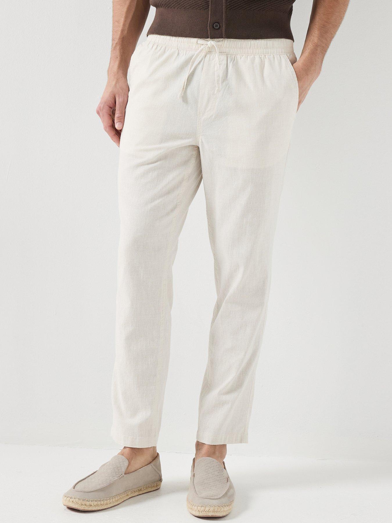 Jack & Jones Jack  &  Jones Ace Breeze Linen Blend Drawstring Jogger Trousers