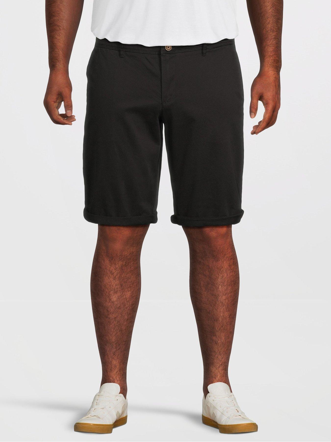 Image 1 of 5 of Jack & Jones Plus Bowie Shorts - Black