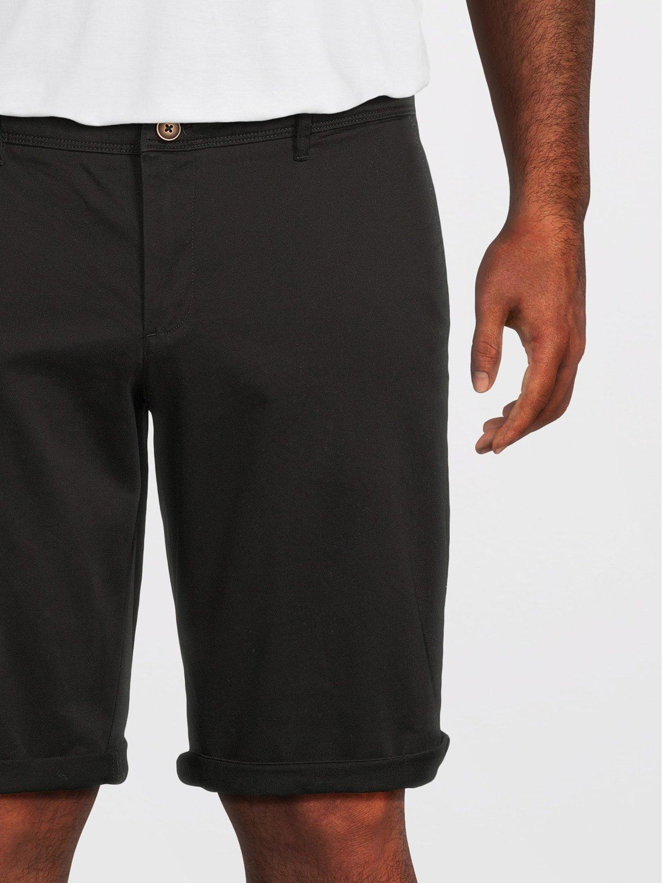 Image 4 of 5 of Jack & Jones Plus Bowie Shorts - Black