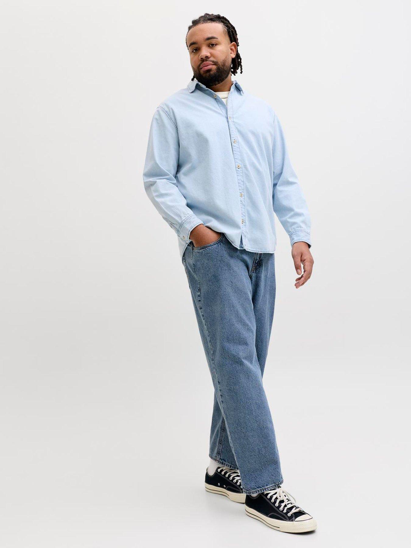 jack-jones-plus-chris-original-060-relaxed-fit-jeans-bluestillFront