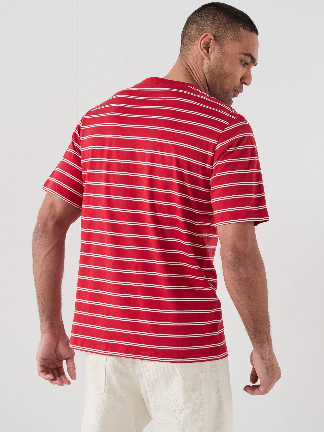 Image 2 of 5 of Jack & Jones Nantucket Script Chest T-Shirt - Red