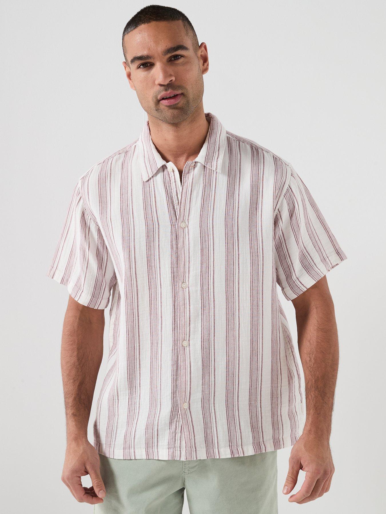 jack-jones-nantucket-double-cloth-short-sleeve-shirt-beige
