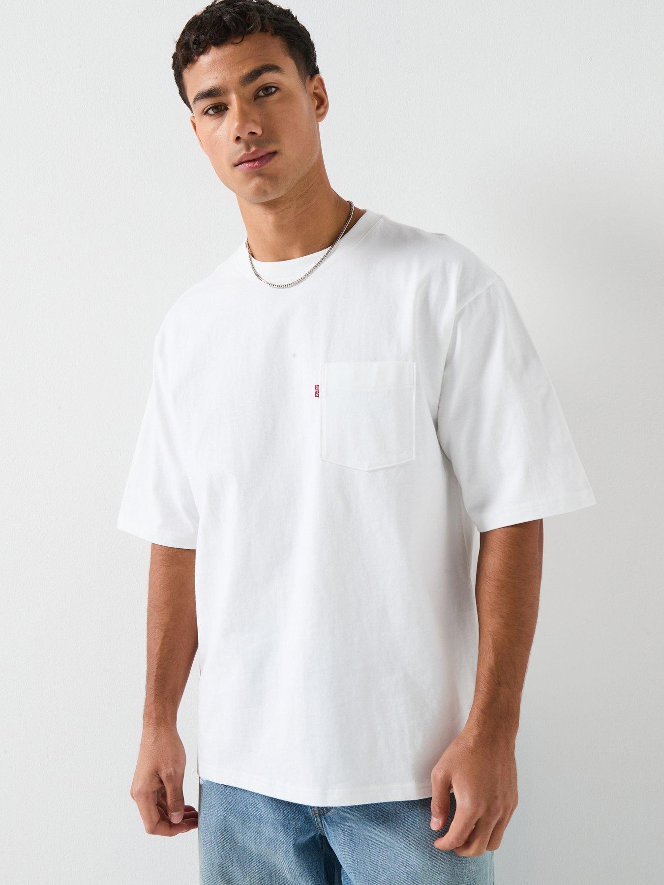 Image 1 of 6 of Levi's Pocket Loose Fit T-Shirt - Bright White