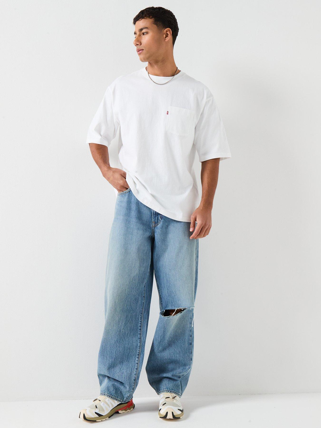 Image 3 of 6 of Levi's Pocket Loose Fit T-Shirt - Bright White