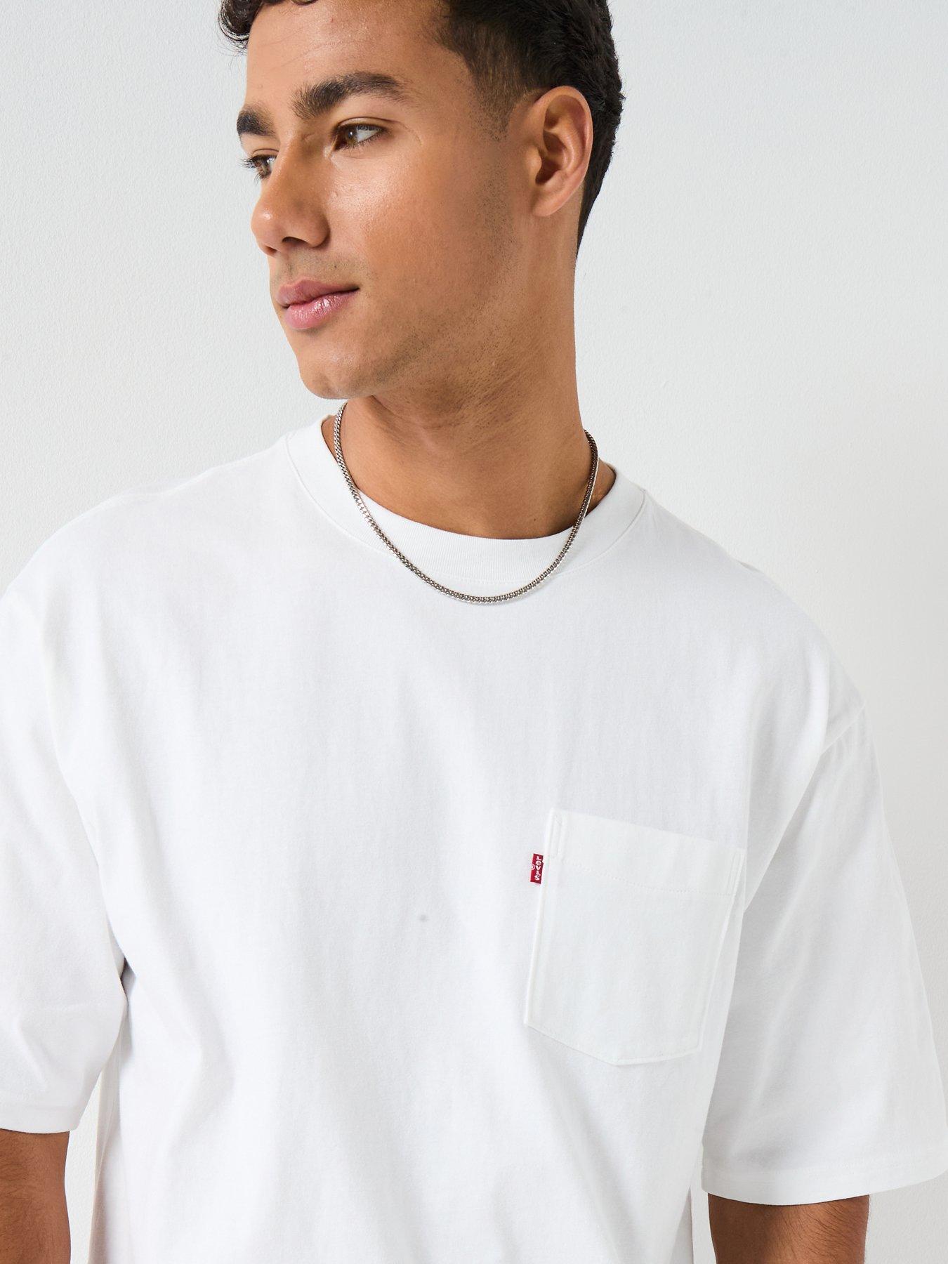 Image 4 of 6 of Levi's Pocket Loose Fit T-Shirt - Bright White