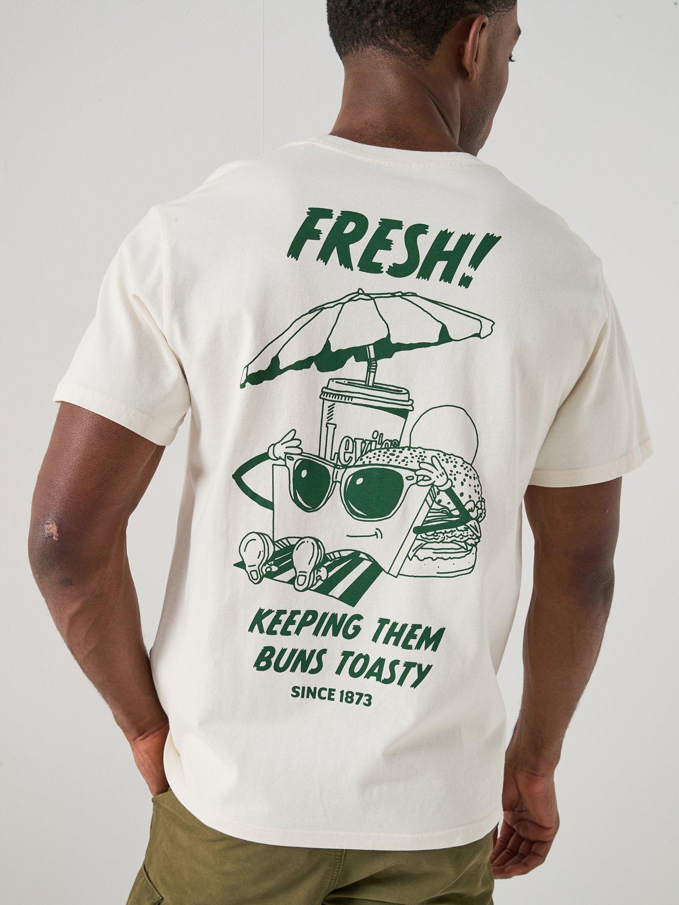 Levi's Fresh Egret Back Graphic Relaxed Fit T-Shirt - White