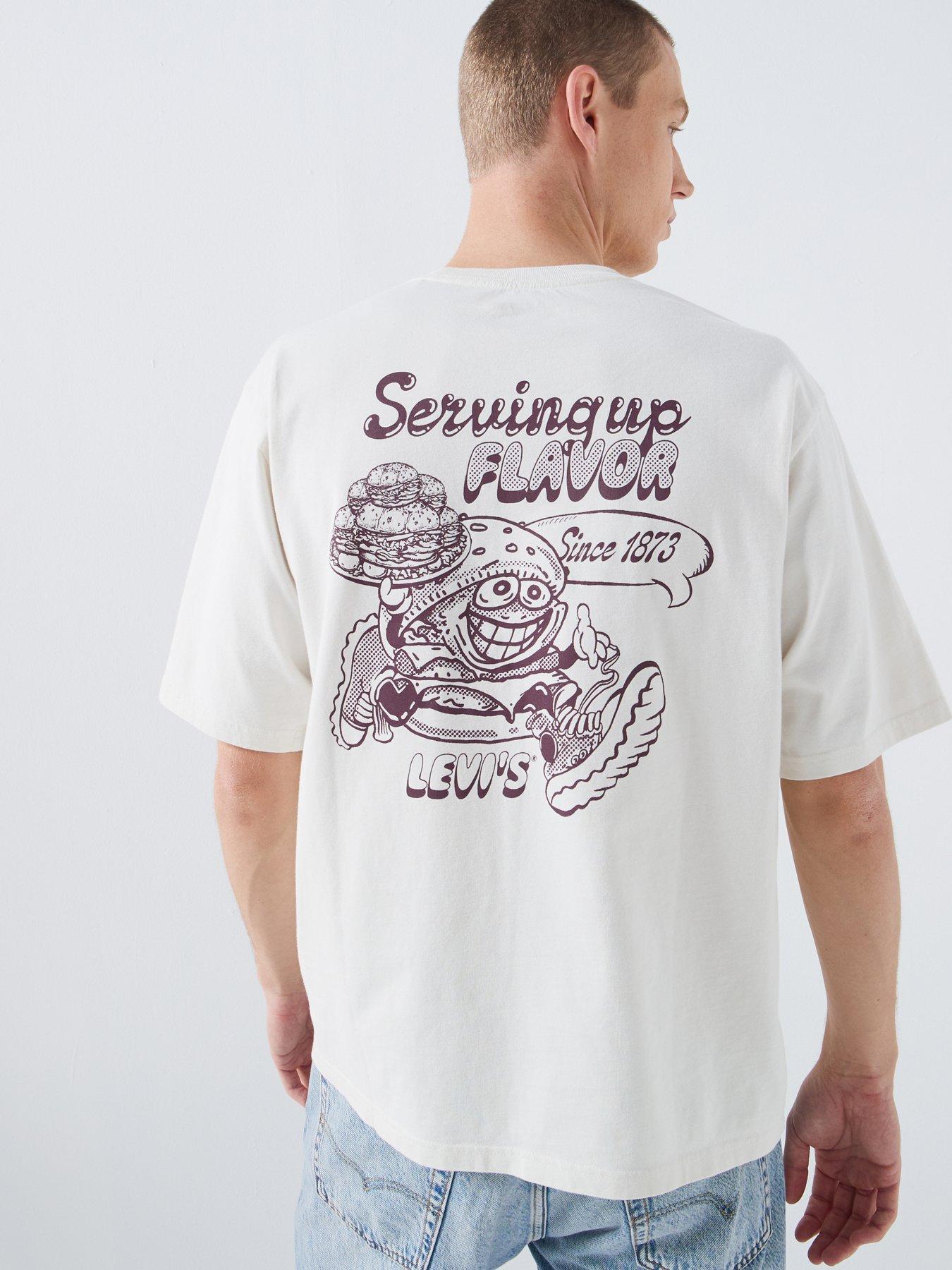 Image 5 of 6 of Levi's Flavour Back Grpahic T-Shirt - White