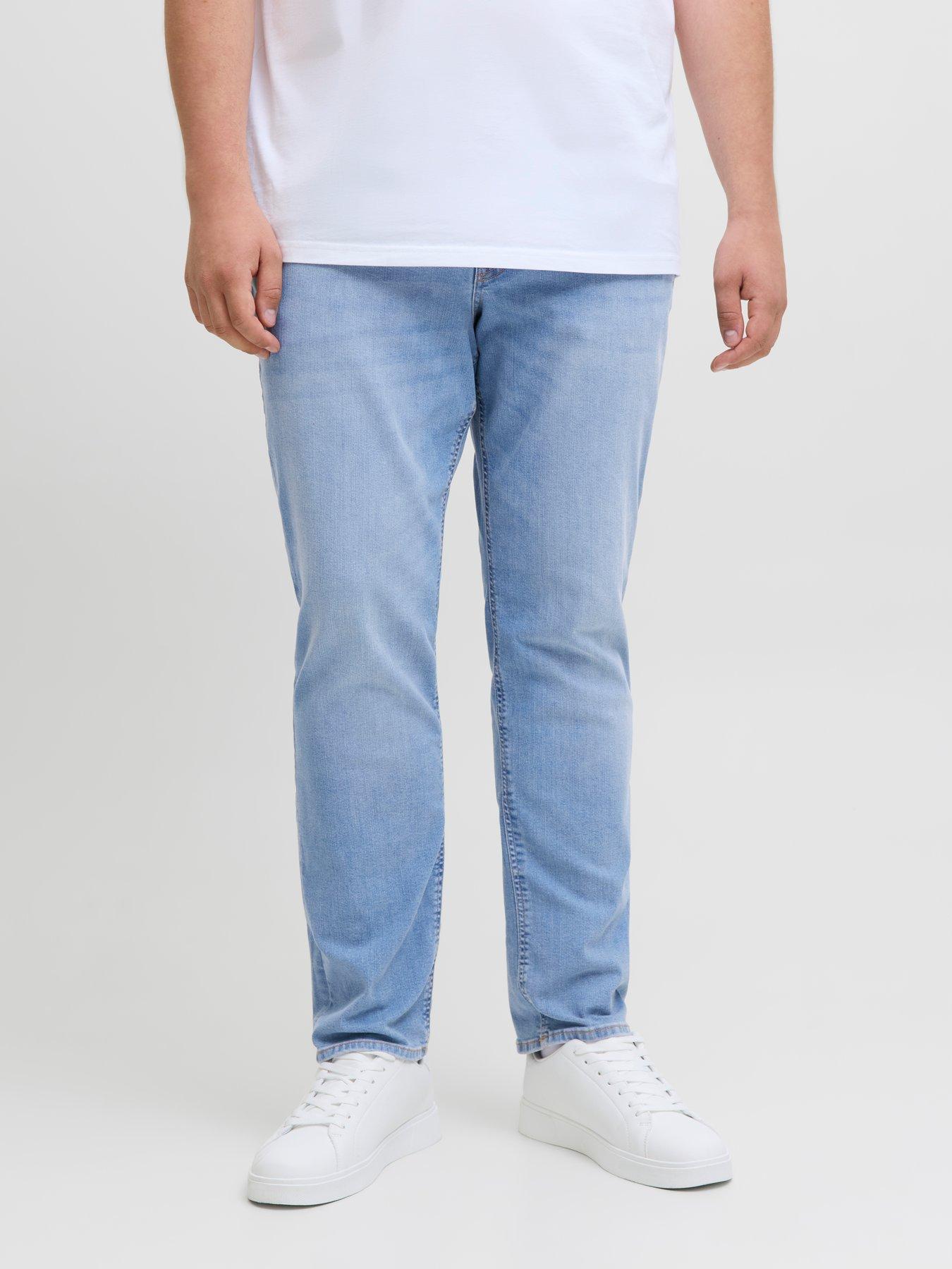 Image 1 of 5 of Jack & Jones Jack &amp; Jones Plus Glenn Original 330 Slim Fit Jeans