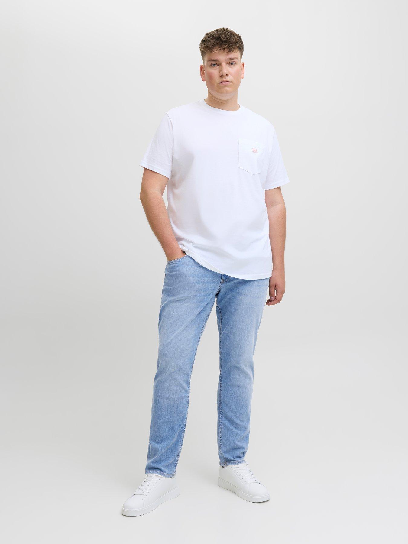 Image 3 of 5 of Jack & Jones Jack &amp; Jones Plus Glenn Original 330 Slim Fit Jeans