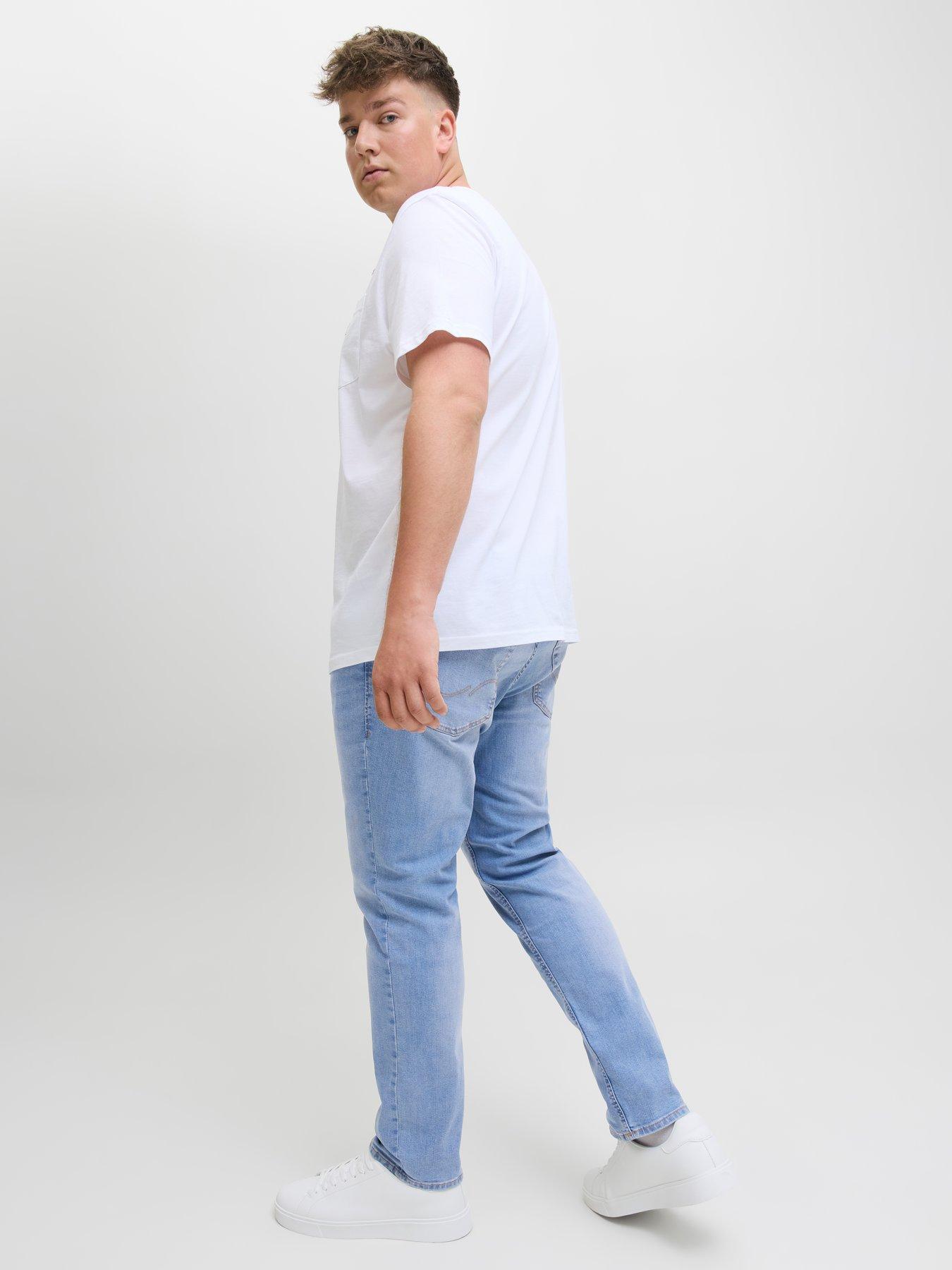 Image 4 of 5 of Jack & Jones Jack &amp; Jones Plus Glenn Original 330 Slim Fit Jeans