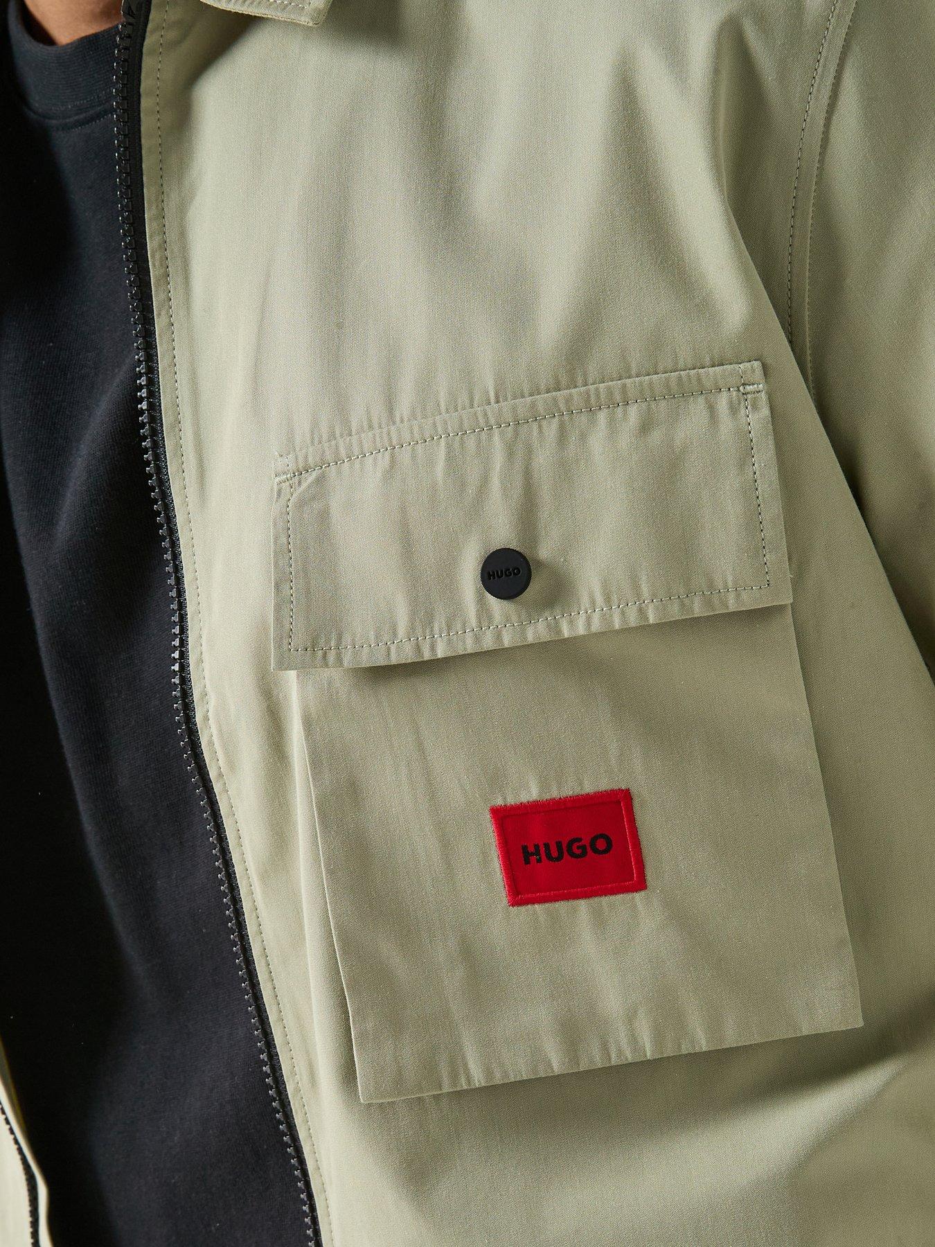 Image 5 of 6 of HUGO Emmond Overshirt- Green