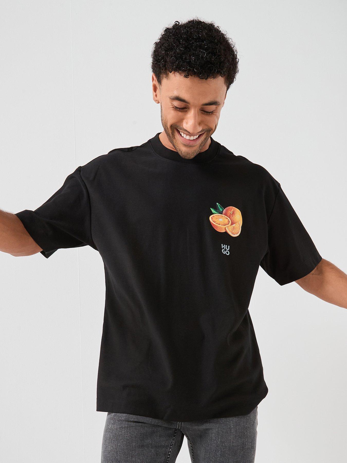 hugo-dartiee-crew-t-shirt--blackstillFront