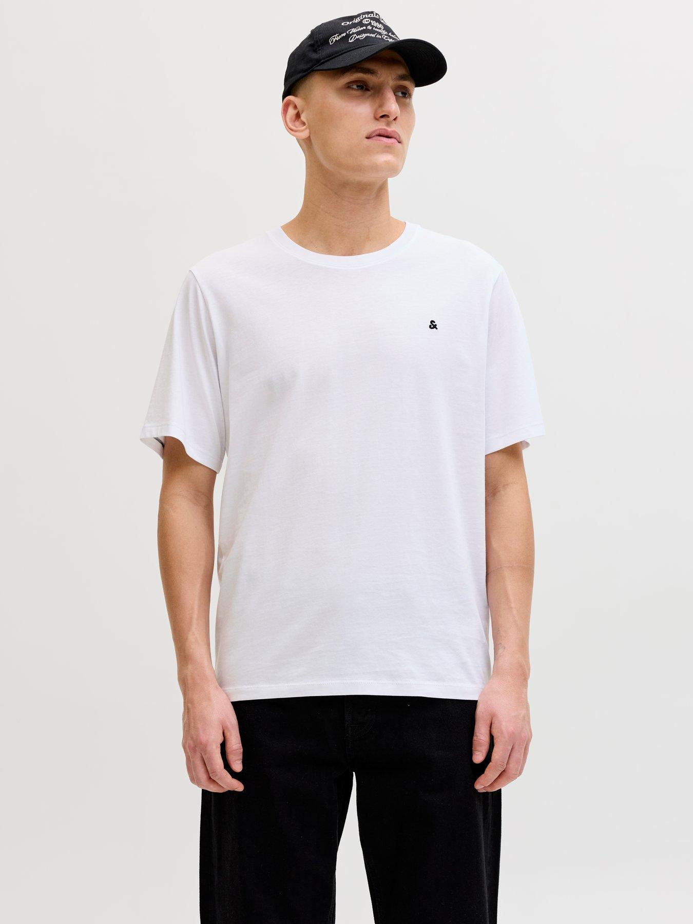 Image 3 of 7 of Jack & Jones Short Sleeve T-Shirt 2Pk - White
