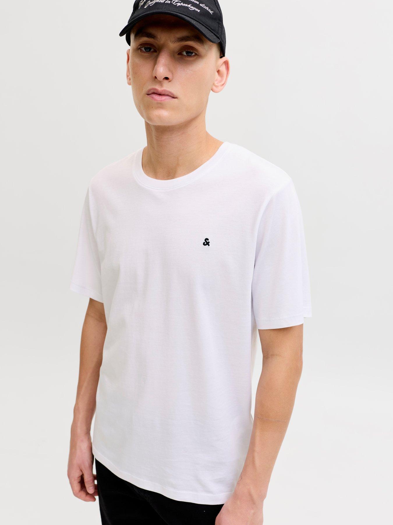 Image 5 of 7 of Jack & Jones Short Sleeve T-Shirt 2Pk - White