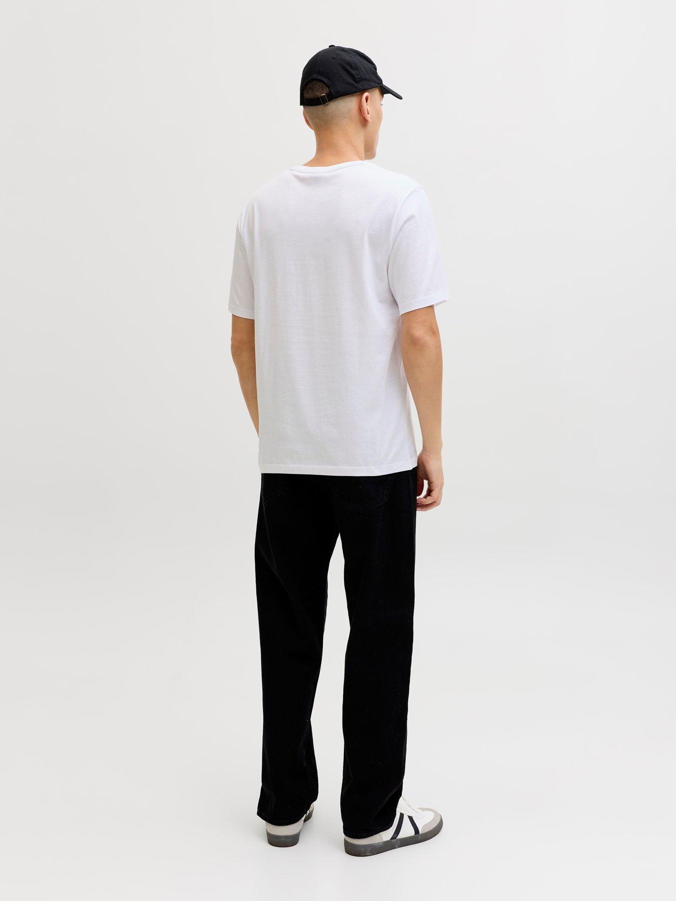Image 6 of 7 of Jack & Jones Short Sleeve T-Shirt 2Pk - White