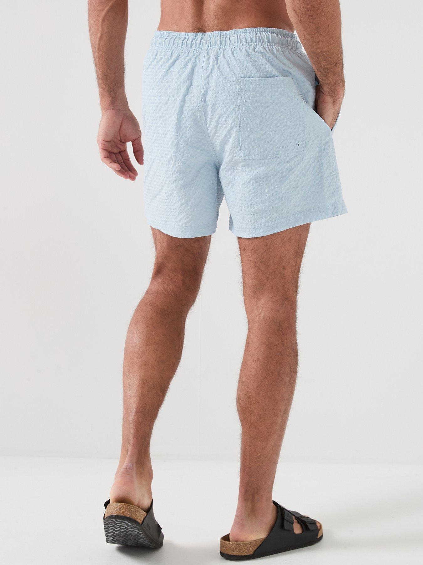 Image 2 of 5 of Jack & Jones Ocean Seersucker Swim Shorts - Blue
