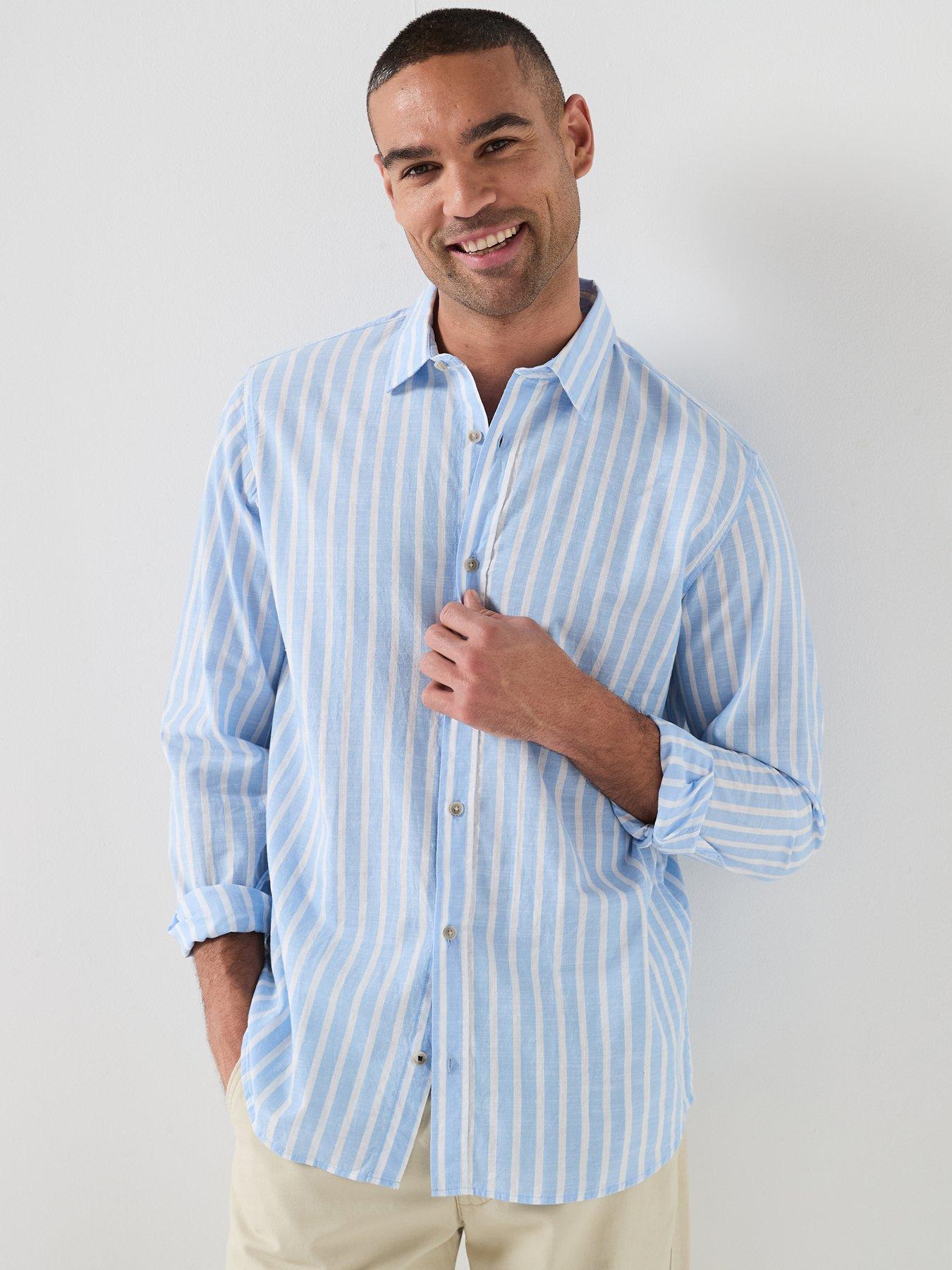 Jack & Jones Henry Long Sleeve Shirt - Light Blue