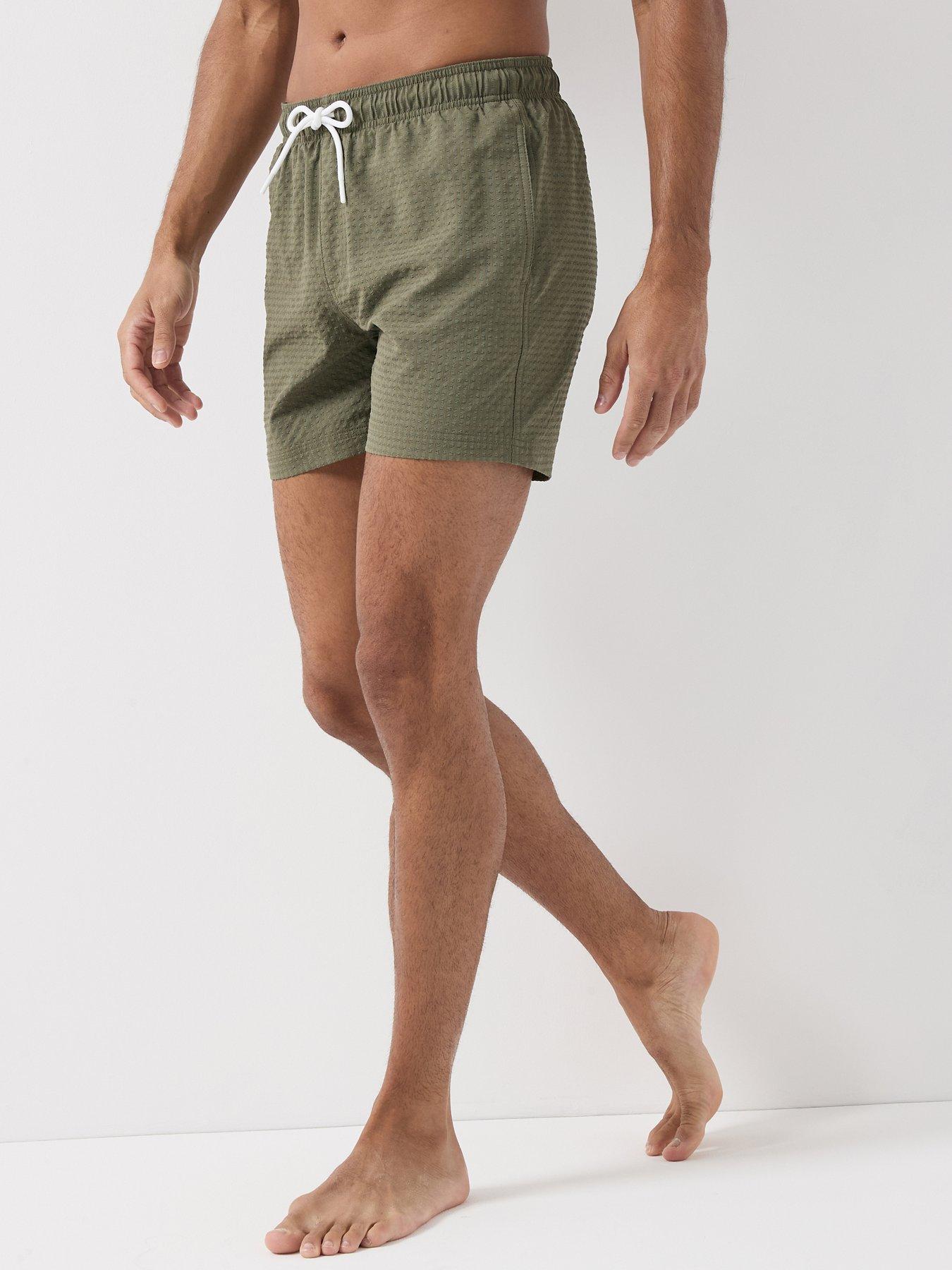 Jack & Jones Ocean Seersucker Swim Shorts - Green