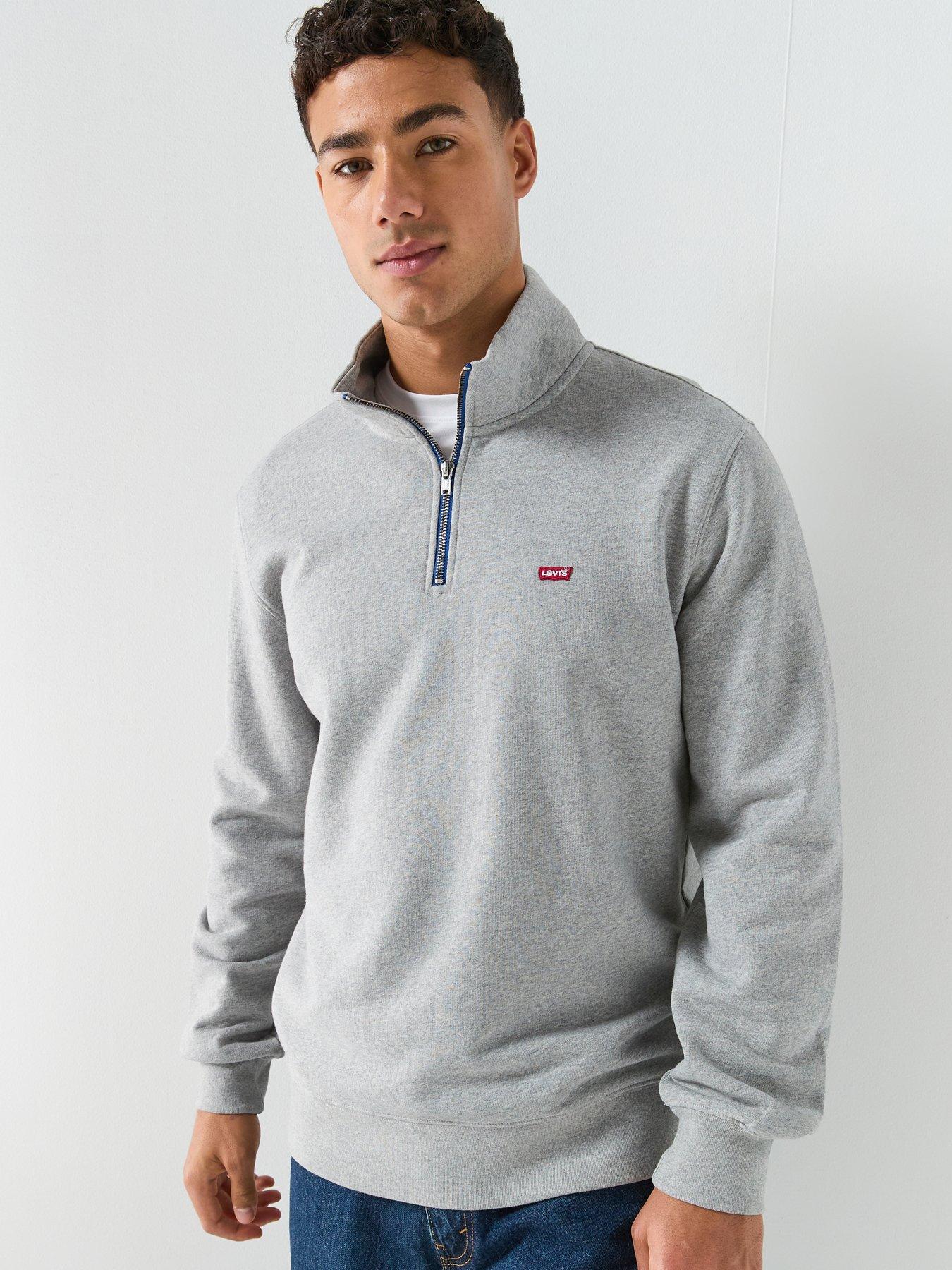 levis-original-housemark-logo-14-zip-sweat-top-grey