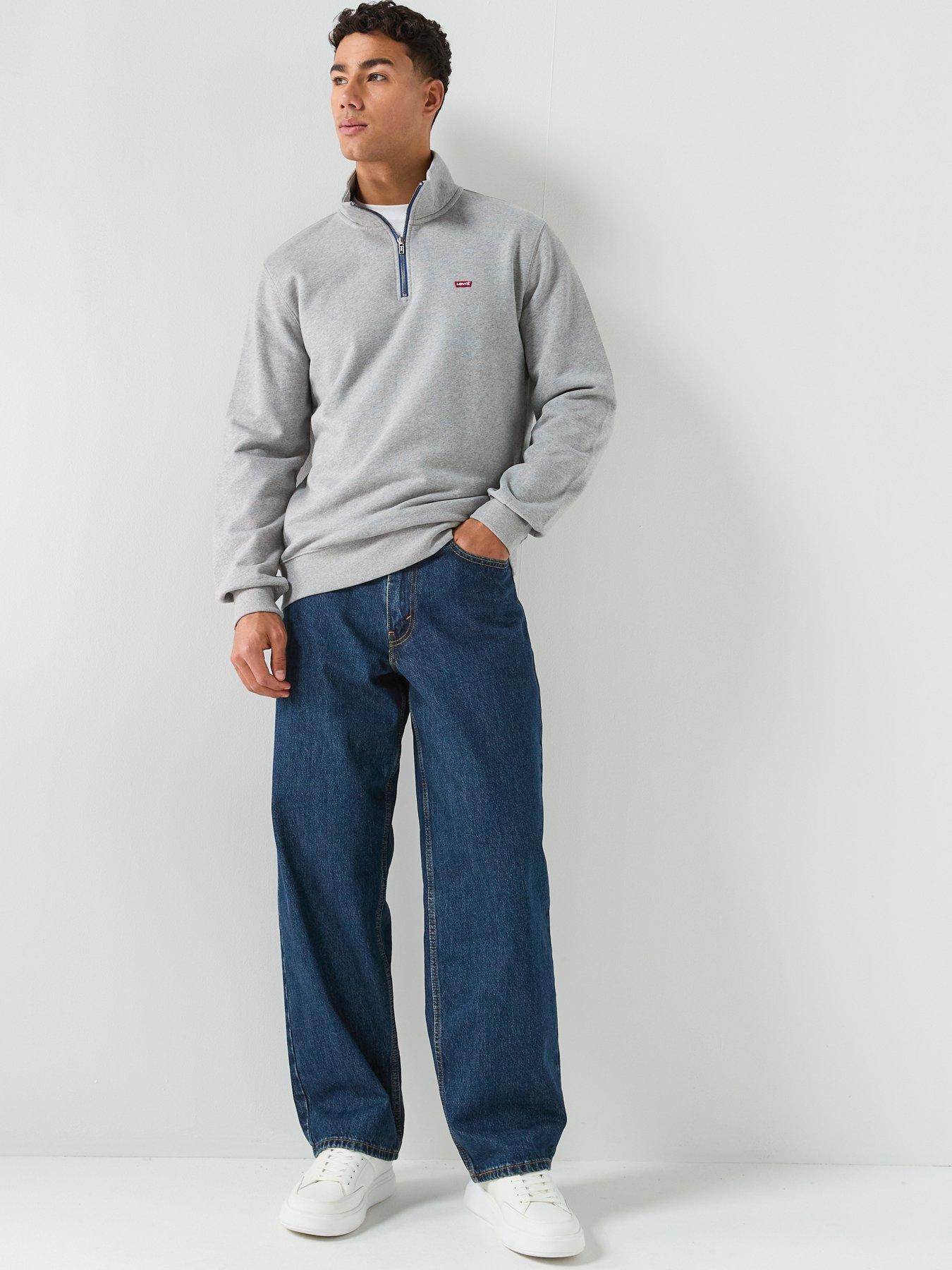 levis-original-housemark-logo-14-zip-sweat-top-greyback