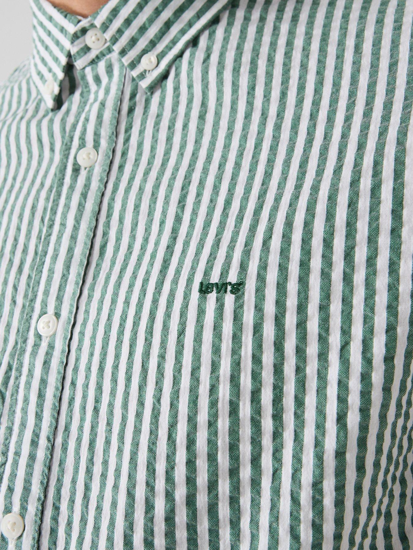 levis-authentic-button-down-short-sleeve-seersucker-shirt-greendetail