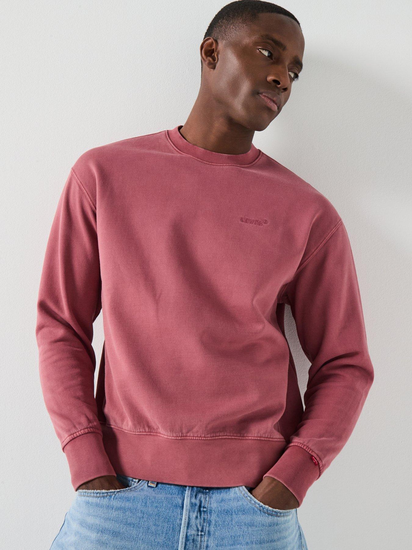 Levi's Authentic Relaxed Fit Crew Sweat Top - Red
