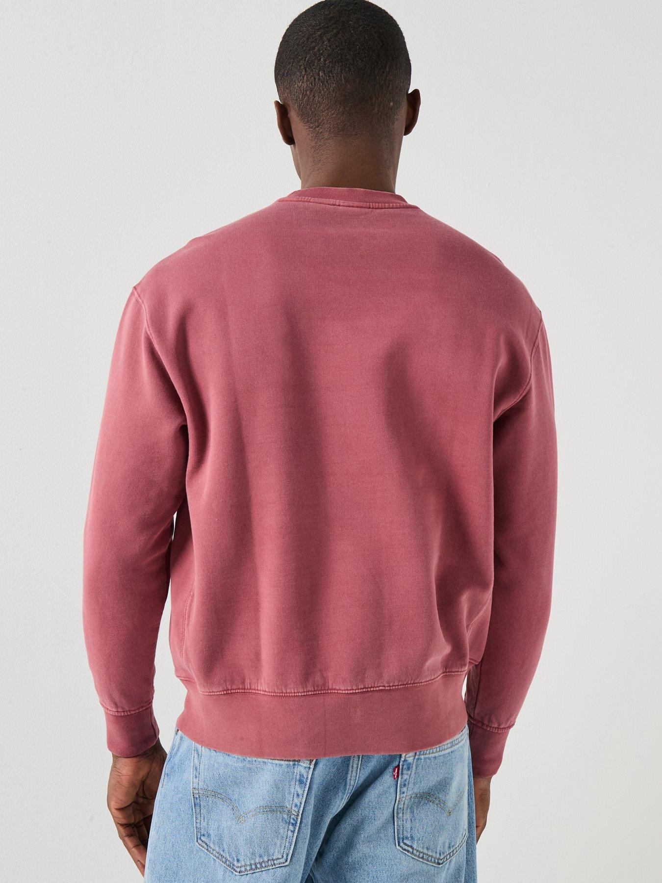 Image 2 of 6 of Levi's Authentic Relaxed Fit Crew Sweat Top - Red