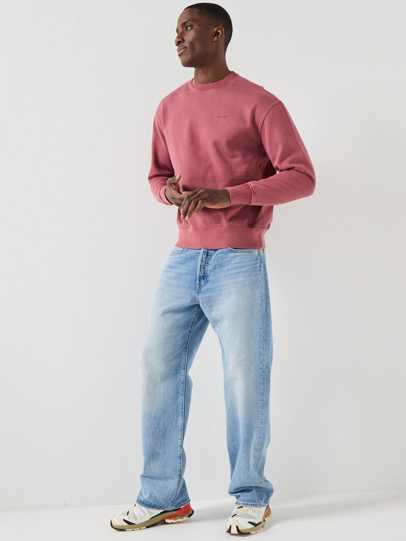 Image 6 of 6 of Levi's Authentic Relaxed Fit Crew Sweat Top - Red