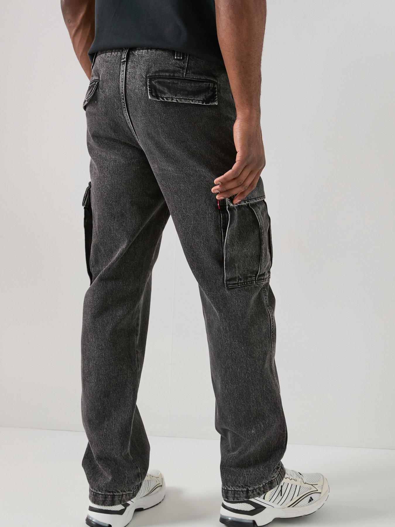 Image 2 of 5 of Levi's Xx Cargo Straight Fit Jeans - Darkly Wash - Black