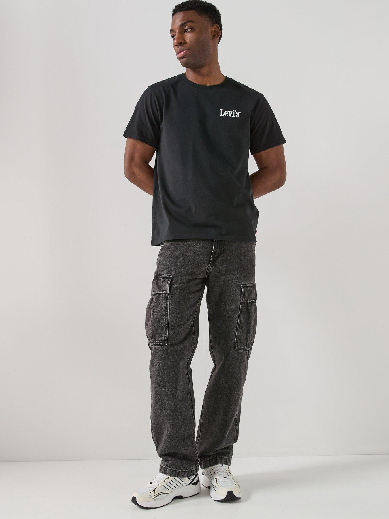 Image 5 of 5 of Levi's Xx Cargo Straight Fit Jeans - Darkly Wash - Black