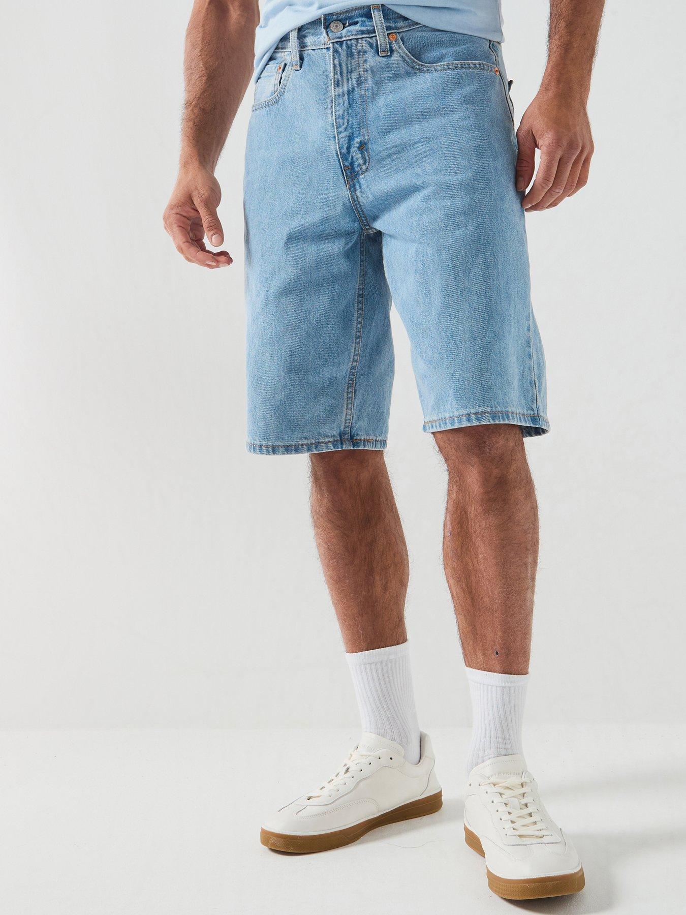 Levi's 469 Long Loose Fit Denim Shorts - Light Run