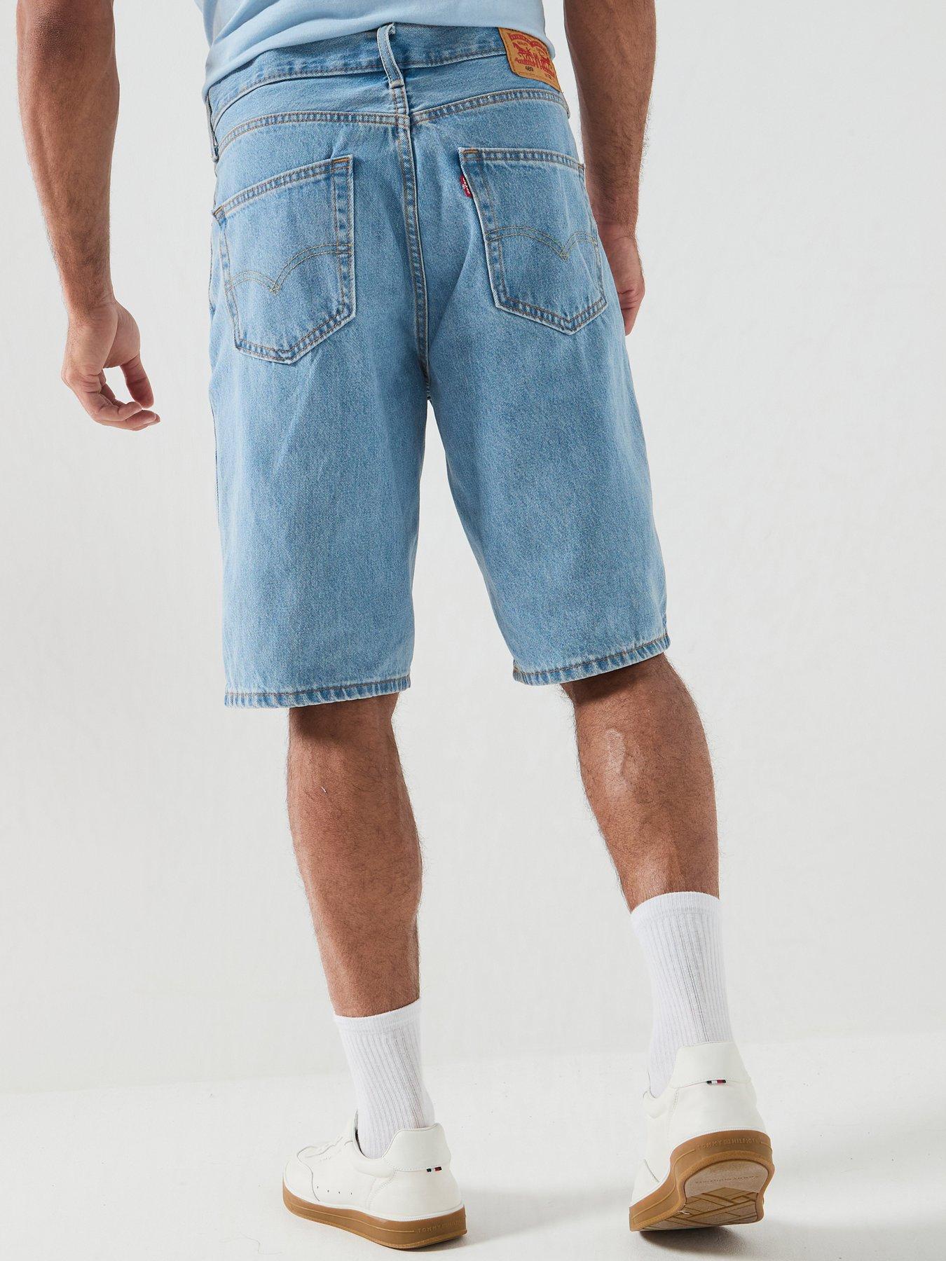 Image 2 of 5 of Levi's 469 Long Loose Fit Denim Shorts - Light Run