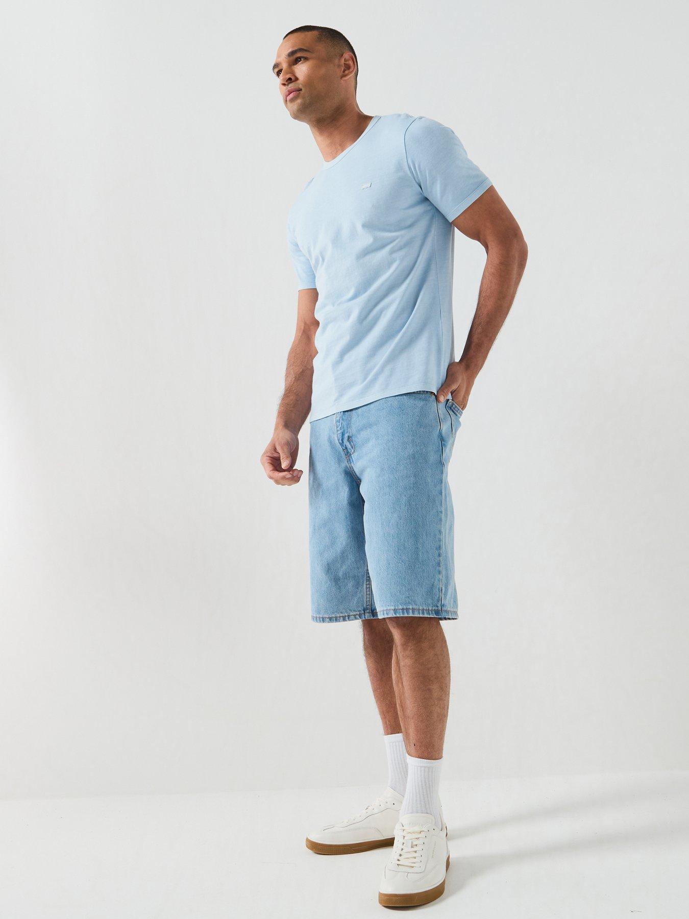 Image 3 of 5 of Levi's 469 Long Loose Fit Denim Shorts - Light Run