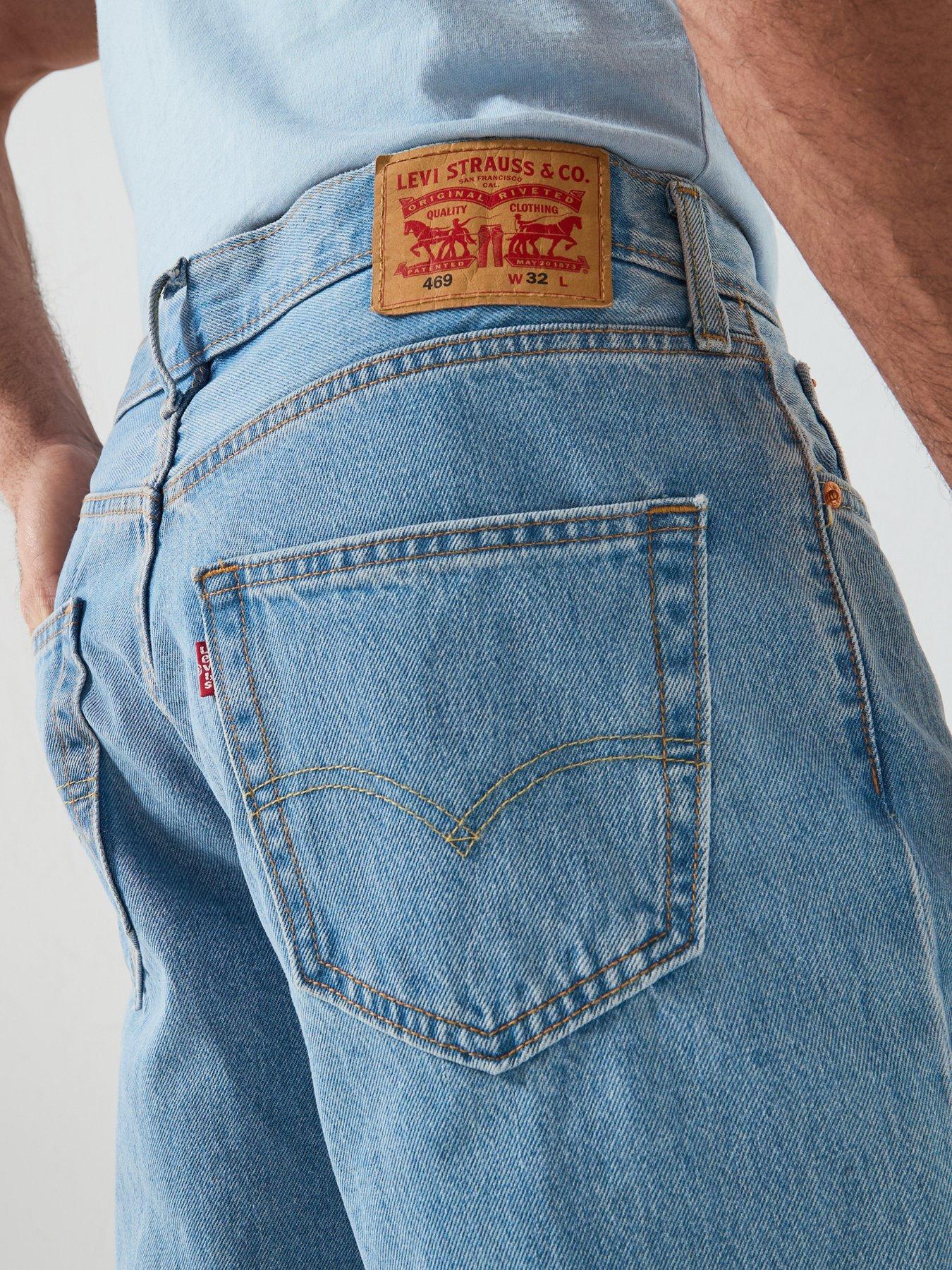 Image 4 of 5 of Levi's 469 Long Loose Fit Denim Shorts - Light Run