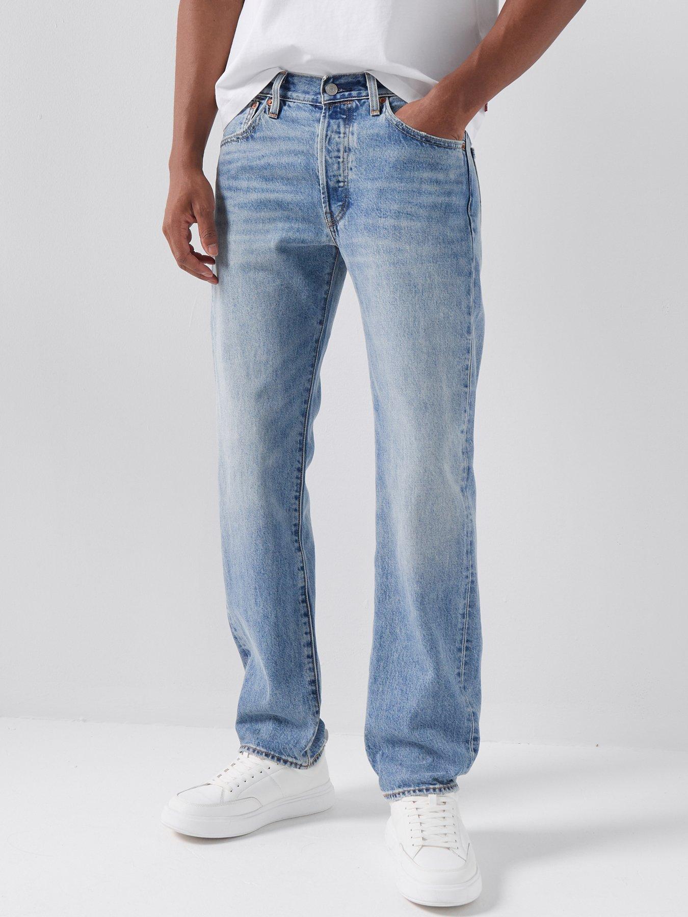 Levi's Levi's 501 Original Straight Fit Selvedge Jeans - Beautiful Disaster Selv